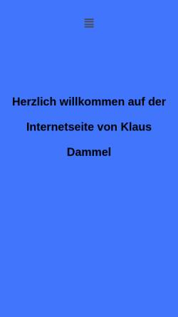 Vorschau der mobilen Webseite www.dammel.de, Klaus Dammel Nachrichtentechnik