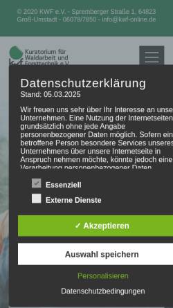 Kuratorium für Waldarbeit und Forsttechnik e.V. (KWF)