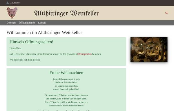 Vorschau von www.altthueringer-weinkeller.de, Altthüringer Weinkeller Gernewitz
