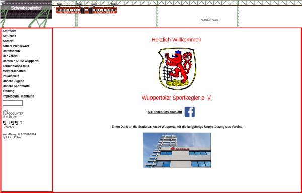 Vorschau von www.wuppertaler-sportkegler.de, Wuppertaler Sportkegler e. V.