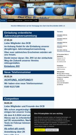 Vorschau der mobilen Webseite www.dcb2000.de, Dartclub Bruchköbel - Hessen