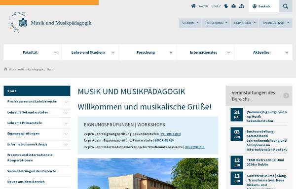 Vorschau von www.uni-potsdam.de, Institut für Musik und Musikpädagogik
