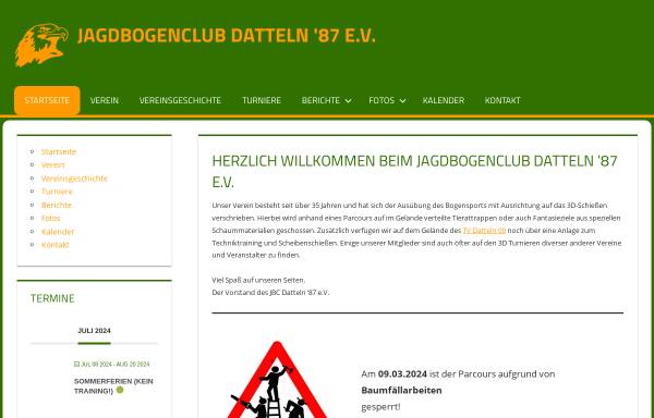 Vorschau von www.jbc-datteln-87.de, Jagd-Bogen-Club Datteln 1987 e.V.