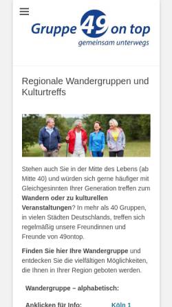 Vorschau der mobilen Webseite 49ontop.de, 49 on top