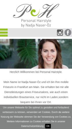 Vorschau der mobilen Webseite www.personal-hairstyle.de, Personal Hairstyle