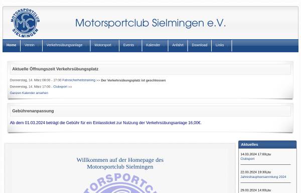 Vorschau von www.msc-sielmingen.de, Motorsportclub Sielmingen e.V.