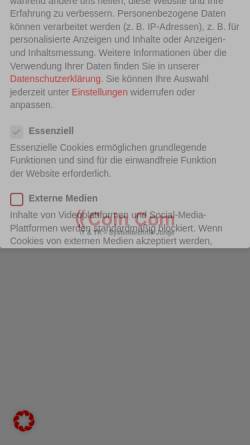 Vorschau der mobilen Webseite coincom.de, Coin Com mobile & wireless
