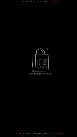 Vorschau der mobilen Webseite www.lotus-bags.de, Lotus Bags