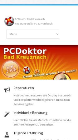 Vorschau der mobilen Webseite www.pcdoktor.biz, Pc Doktor Sven-Markus Meyer