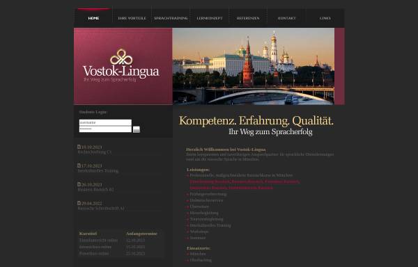 Vorschau von www.vostok-lingua.com, Vostok Lingua