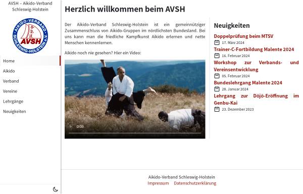 Vorschau von www.aikido-sh.de, Aikido-Verband Schleswig-Holstein e.V.