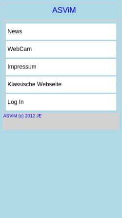 Vorschau der mobilen Webseite asvim.de, Akademischer Seglerverein in München e.V.