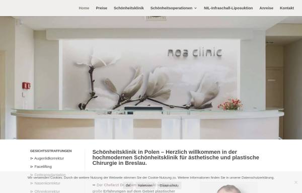 Vorschau von www.schoenheitschirurgie-polen.de, Private Klinik für Schönheitschirurgie in Breslau