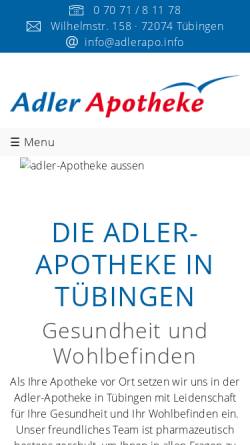 Vorschau der mobilen Webseite www.adlerapo.info, Adler Apotheke