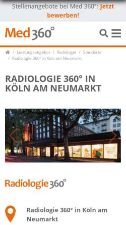 Vorschau der mobilen Webseite www.radiologie-nuklearmedizin-koeln.de, Diacheck Dr. Manshausen