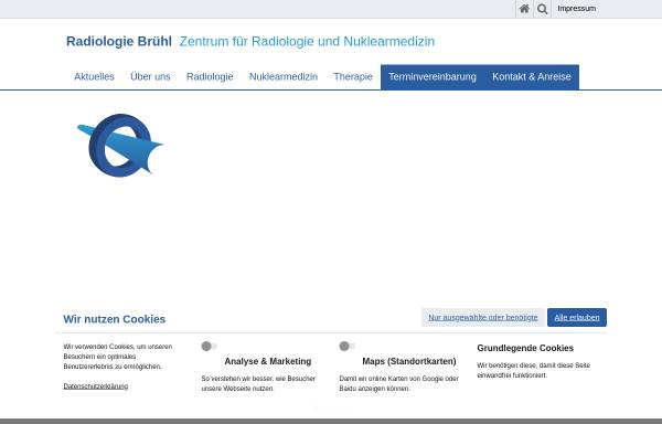 Vorschau von www.radiologie-bruehl.de, Gemeinschaftspraxis Radiologie und Nuklearmedizin Brühl