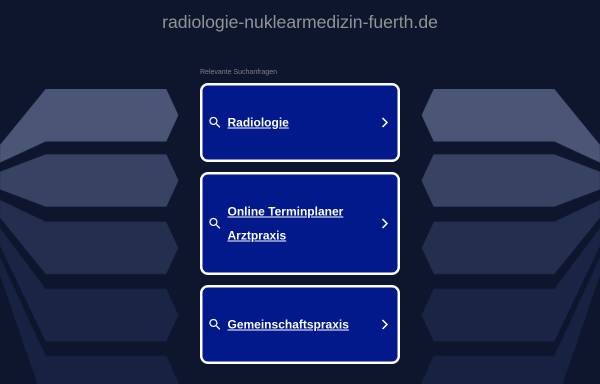 Vorschau von www.radiologie-nuklearmedizin-fuerth.de, MVZ Radiologie und Nuklearmedizin Fürth