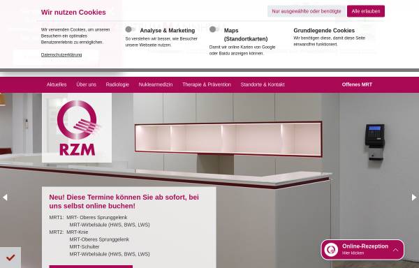 Vorschau von www.radiologie-mannheim.de, Radiologiezentrum Mannheim