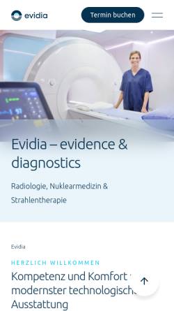 Vorschau der mobilen Webseite www.radiologieherne.de, Radiologische Gemeinschaftspraxis Herne GbR