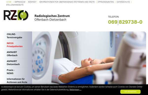 Vorschau von www.rz-o.de, Radiologisches Zentrum Offenbach