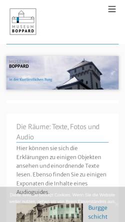 Vorschau der mobilen Webseite www.museum-boppard.de, Museum der Stadt Boppard