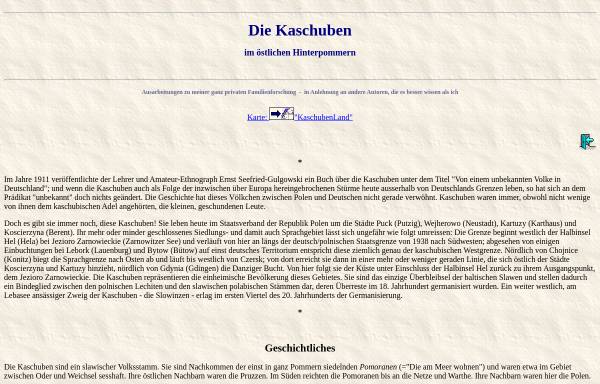 Vorschau von www.glischinski.de, Die Kaschuben im östlichen Hinterpommern