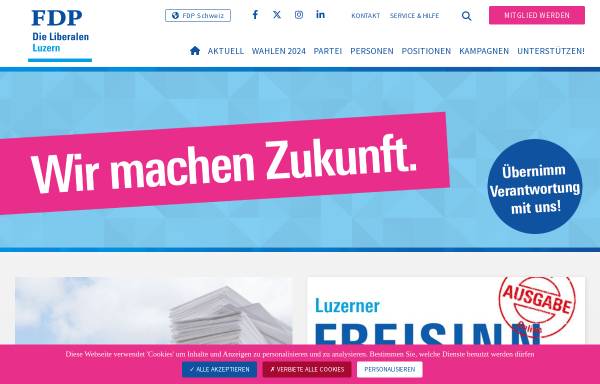 Vorschau von www.fdp-lu.ch, FDP.Die Liberalen Kanton Luzern
