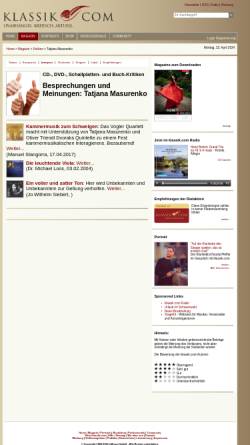 Vorschau der mobilen Webseite magazin.klassik.com, Die leuchtende Viola