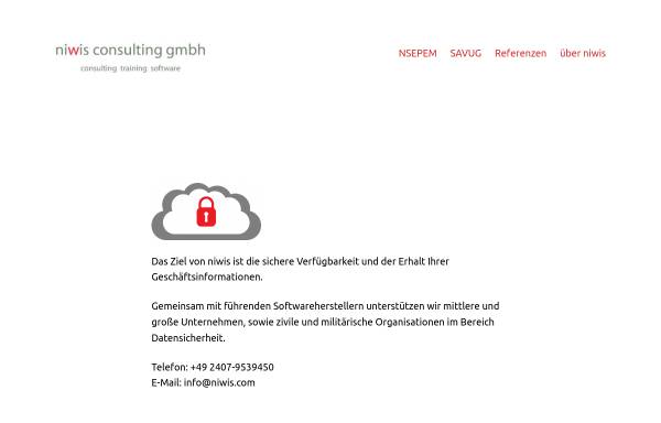 Vorschau von www.niwis.com, IT-Security und CRM