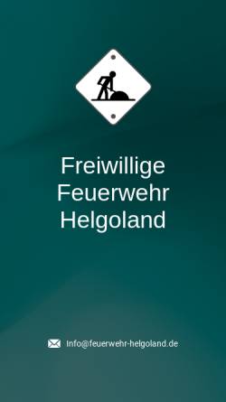 Vorschau der mobilen Webseite www.feuerwehr-helgoland.de, Freiwillige Feuerwehr