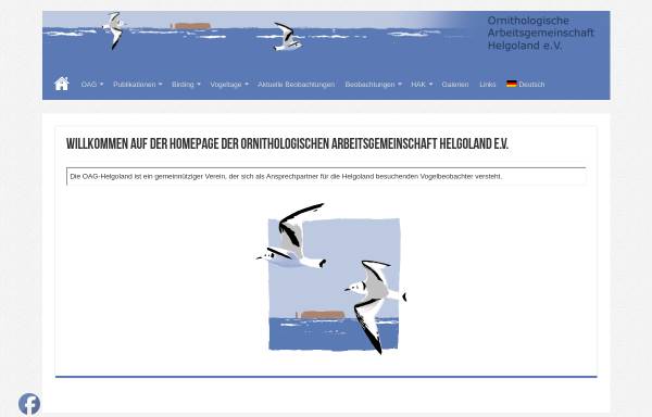 Vorschau von www.oag-helgoland.de, Ornithologische Arbeitsgemeinschaft Helgoland e.V.