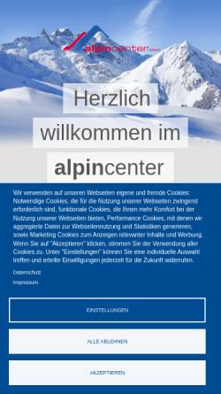 Vorschau der mobilen Webseite www.alpincenter.com, alpincenter.com GmbH & Co. KG