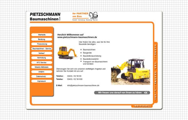 Vorschau von www.pietzschmann-baumaschinen.de, Pietzschmann Baumaschinen GmbH