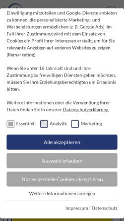 Vorschau der mobilen Webseite www.uni-wh.de, Uni Witten/Herdecke - Fakultät für Medizin