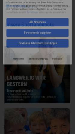 Vorschau der mobilen Webseite www.tus-quelle.de, Turn- und Sportverein Quelle e.V.