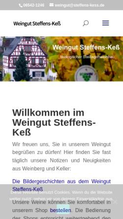 Vorschau der mobilen Webseite www.steffens-kess.de, Weingut Steffens-Keß