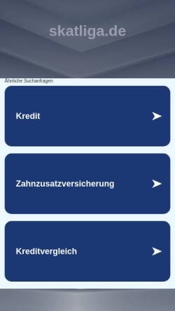 Vorschau der mobilen Webseite www.skatliga.de, Oma OnLine - Fachmagazin für Stormanten Skat im Ruhrpott