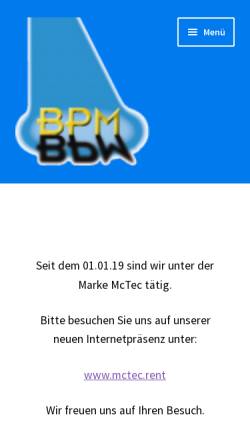 Vorschau der mobilen Webseite www.partyberlin.de, Berliner Party Management