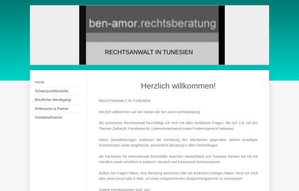 Vorschau von www.ben-amor.com, Maitre Mohammed Ben-Amor