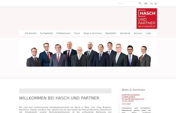 Rechtsanwälte Hasch & Partner, in Linz, Wien, Graz, Prag und Budweis