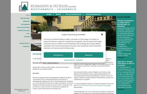 Vorschau von www.bussmann-feckler.de, Bußmann & Feckler