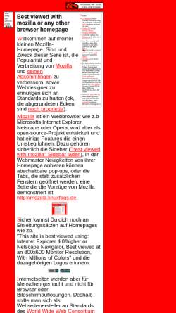 Vorschau der mobilen Webseite erasure.macbay.de, Best viewed with mozilla or any other browser