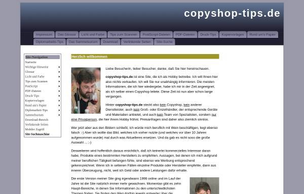 Vorschau von www.copyshop-tips.de, Copyshop Tipps - Dipl.-Ing. (FH) Stephan Hartl