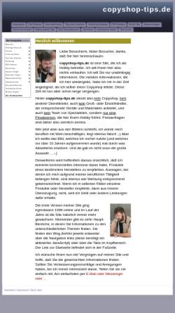 Vorschau der mobilen Webseite www.copyshop-tips.de, Copyshop Tipps - Dipl.-Ing. (FH) Stephan Hartl