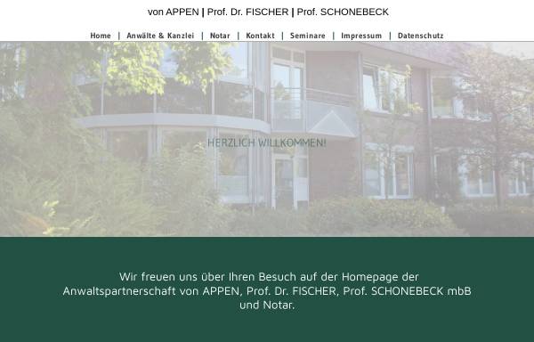 Vorschau von www.rae-vonappen.de, von Appen Prof. Dr. Fischer Schonebeck