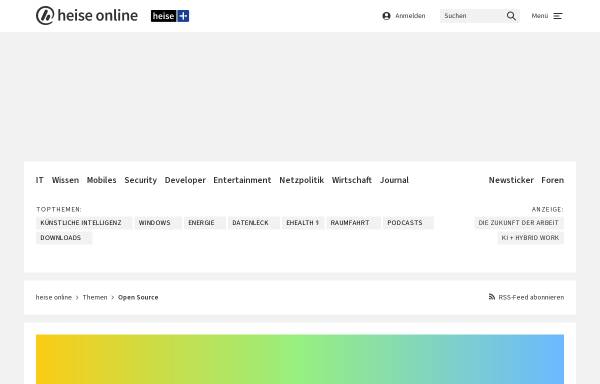 Vorschau von www.heise.de, heise open: Interview mit Ubuntu-Initiator Mark Shuttleworth