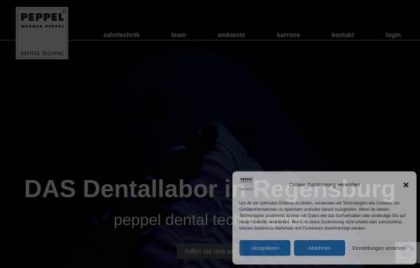 Vorschau von peppel-dental.de, Peppel Dental-Technik