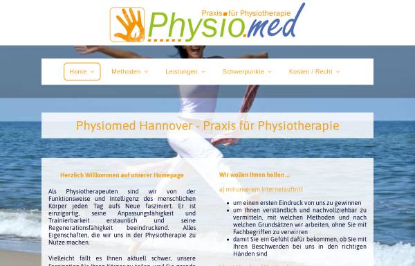 Vorschau von www.physiomed-hannover.de, Physiomed - Praxis für Physiotherapie