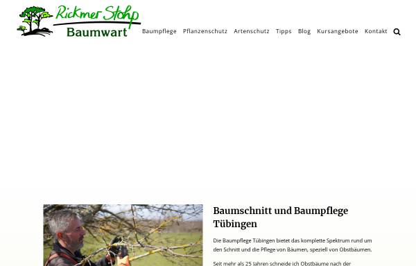 Vorschau von baumwart-baumpflege.de, Rickmer Stohp