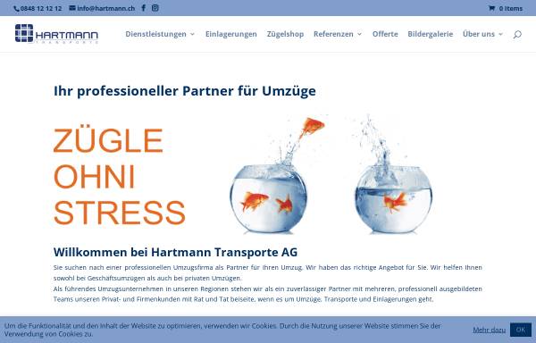 Vorschau von hartmann.ch, Hartmann Transporte GmbH